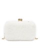 EVENING FURRY BAG  WITH CHAIN